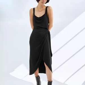Aritzia Saturn Dress Midi Black